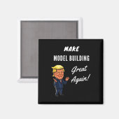 Modellmodell-Gebäude wieder großartig machen Magnet (Vorderseite/Rückseite)