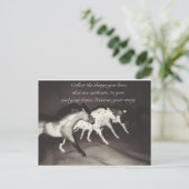 Modellpferde sammeln die Dinge, die Sie Liebe Postkarte (Stehend Vorderseite)