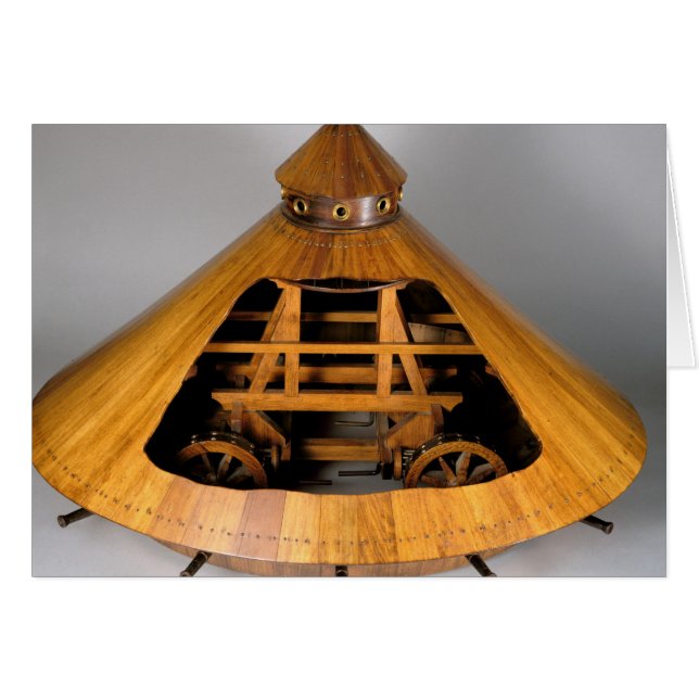 Modellrekonstruktion des Designs von da Vinci (Vorderseite (Horizontal))