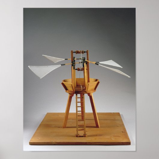 Modellrekonstruktion des Designs von da Vinci Poster (Vorne)