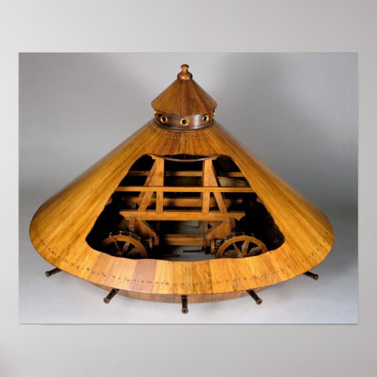 Modellrekonstruktion des Designs von da Vinci Poster (Vorne)