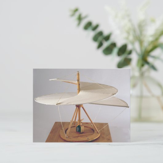 Modellrekonstruktion des Designs von da Vinci Postkarte (Stehend Vorderseite)