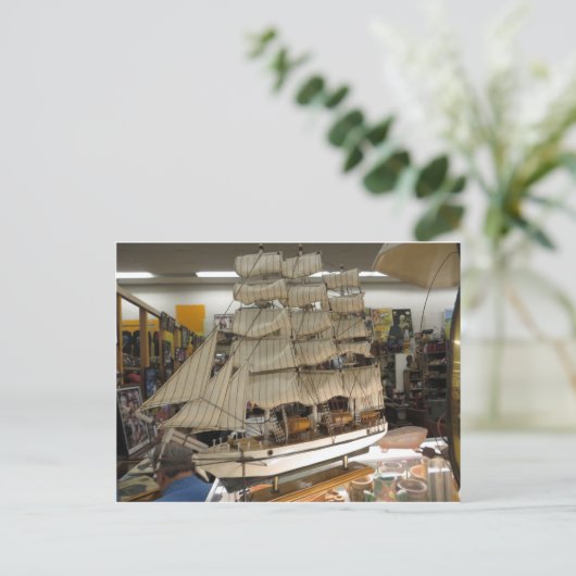 Modellschiff Postkarte (Stehend Vorderseite)