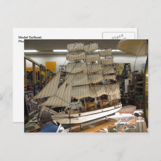 Modellschiff Postkarte (Vorne/Hinten)