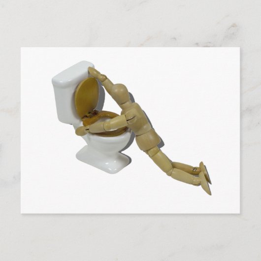 ModellSickIntoToilet110511 Postkarte (Vorderseite)