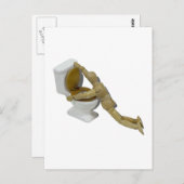 ModellSickIntoToilet110511 Postkarte (Vorne/Hinten)