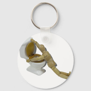 ModellSickIntoToilet110511 Schlüsselanhänger