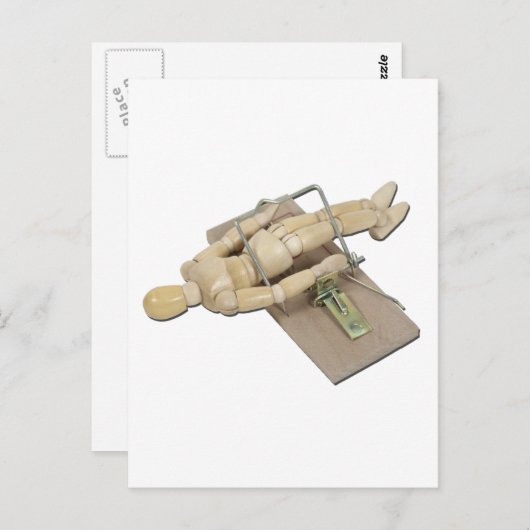 ModelTrappedMouseTrap062011 Postkarte (Vorne/Hinten)