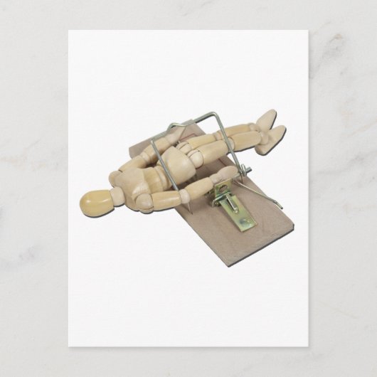 ModelTrappedMouseTrap062011 Postkarte (Vorderseite)