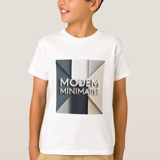 Modem-Minimalist-T-Shirt T-Shirt (Vorderseite)