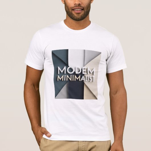 Modem-Minimalist-T-Shirt T-Shirt (Vorderseite)