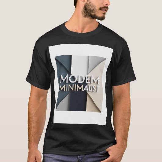 Modem-Minimalist-T-Shirt T-Shirt (Vorderseite)