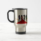 Modemädchen auf dem Roten Teppich Reisebecher (Links)