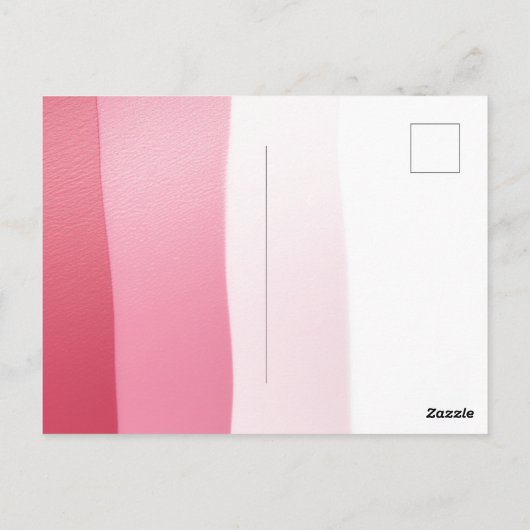 Modemädchen mit Kuchen Postkarte (Rückseite)