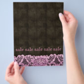 Modemantel Flyer Pink Brown Leather (Hand)