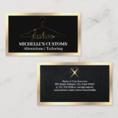 Modemantel-Logo | Gold Visitenkarte (Vorne/Hinten)