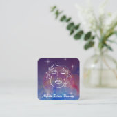 *~* Modemnebel Pflanze Goddess Floral QR Quadratische Visitenkarte (Stehend Vorderseite)