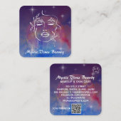 *~* Modemnebel Pflanze Goddess Floral QR Quadratische Visitenkarte (Vorne/Hinten)