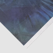 Modemodell-Gesicht in Blau Seidenpapier (Ausschnitt)