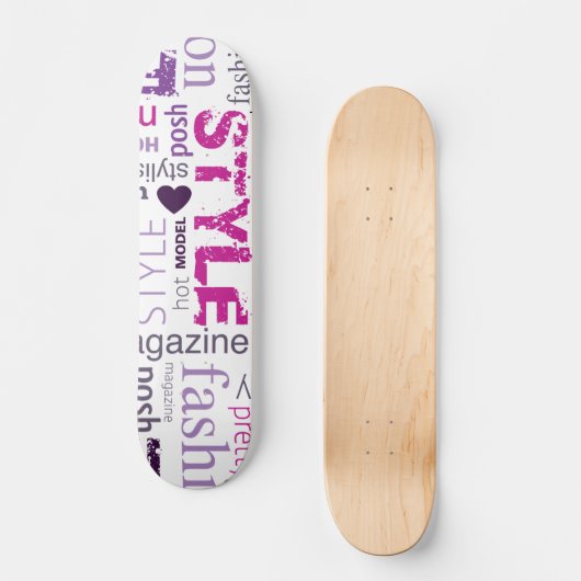 Modemodell Stil Schönheit Alte Schule Skateboard (Vorderseite)