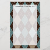 Modemuster der blauen Raute Briefpapier (Vorderseite)