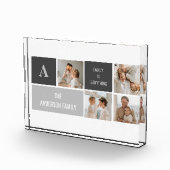 Moden 3Collage Foto & Grau Bestes Familiengeschenk (Rechts)