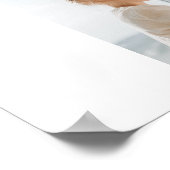 Moden 3Collage Foto & Grau Bestes Familiengeschenk Poster (Ecke)