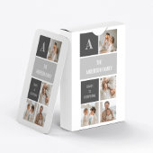 Moden 3Collage Foto & Grau Bestes Familiengeschenk Spielkarten