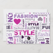 Mode'n-Art-Foto-Einladung Einladung (Rückseite)