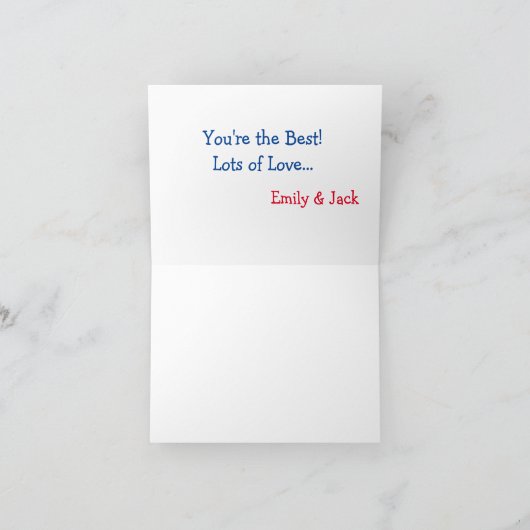 Moden Floral Happy Mother Day Card Karte (Innenseite)