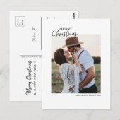Moden Foto Weihnachts Postcard bearbeitbar druckba Postkarte (Vorne/Hinten)