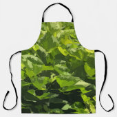 Moden green Summer Nature abstrakte Blattpflanzen Schürze (Vorderseite)