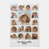 Moden, Minimal Foto Grid mit 17 Fotos Geschirrtuch (Vertikal)