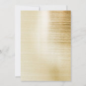 Moden Stylish Gold Script 16 . Geburtstag Geburtst Einladung (Rückseite)