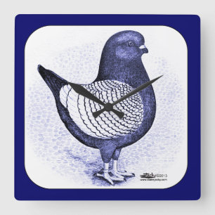 Modena Argent Quadratische Wanduhr