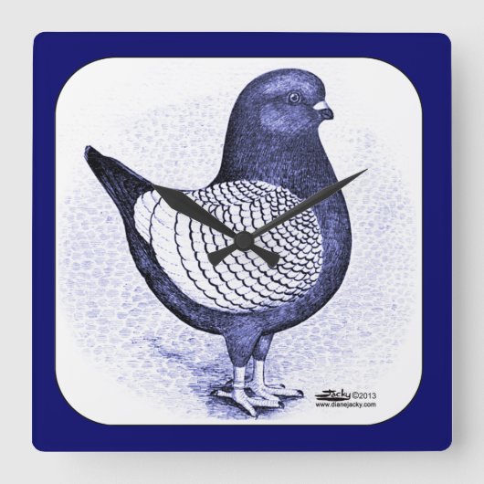 Modena Argent Quadratische Wanduhr (Vorderseite)