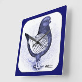 Modena Argent Quadratische Wanduhr (Winkel)