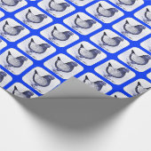 Modena Argent Taube Geschenkpapier (Ecke)