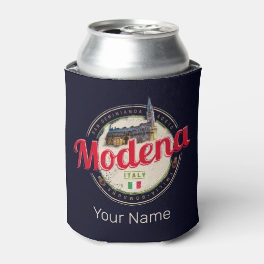 Modena Emilia-Romagna Balsamic Italien Souvenir Dosenkühler (Kanne Vorderseite)