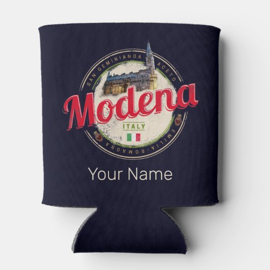 Modena Emilia-Romagna Balsamic Italien Souvenir Dosenkühler (Rückseite)