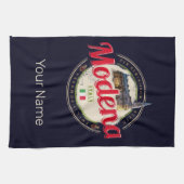 Modena Emilia-Romagna Balsamic Italien Souvenir Geschirrtuch (Horizontal)