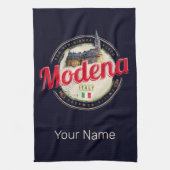 Modena Emilia-Romagna Balsamic Italien Souvenir Geschirrtuch (Vertikal)