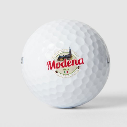 Modena Emilia-Romagna Balsamic Italien Souvenir Golfball (Vorderseite)