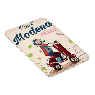 Modena Italien Roller-Reiseplakat Magnet