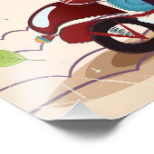 Modena Italy Scooter Reiseplakat Fotodruck (Ecke)