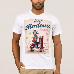 Modena Italy Scooter Reiseplakat T-Shirt