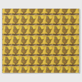 Modena Yellow Schietti Pigeon Geschenkpapier (Flach)