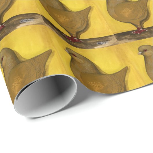 Modena Yellow Schietti Pigeon Geschenkpapier (Rolleneckpunkt)