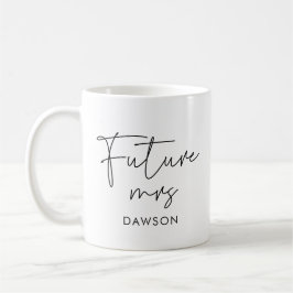 Modenr minimalist Future Frau personalisiert Kaffeetasse