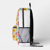 Modeparade: Farbenfrohe Smiley-Rucksack Bedruckter Rucksack (Rechts)